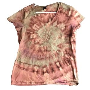 Hanes - M - Short Sleeve - Pink Tie Dye
